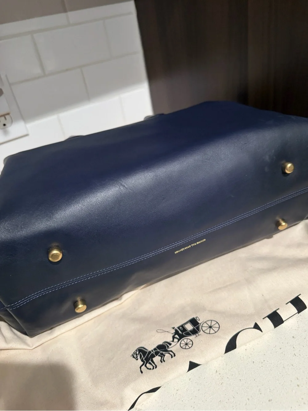 Coach Soft Empire 40 Carryall - Dark Navy
